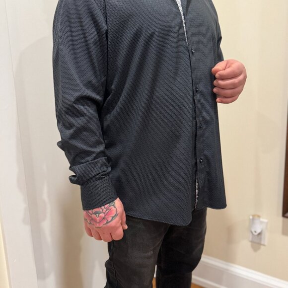 ACTION-friendly, Printed Dress Shirt with classy inner cuffs for a sexy look - Picture 3 of 7